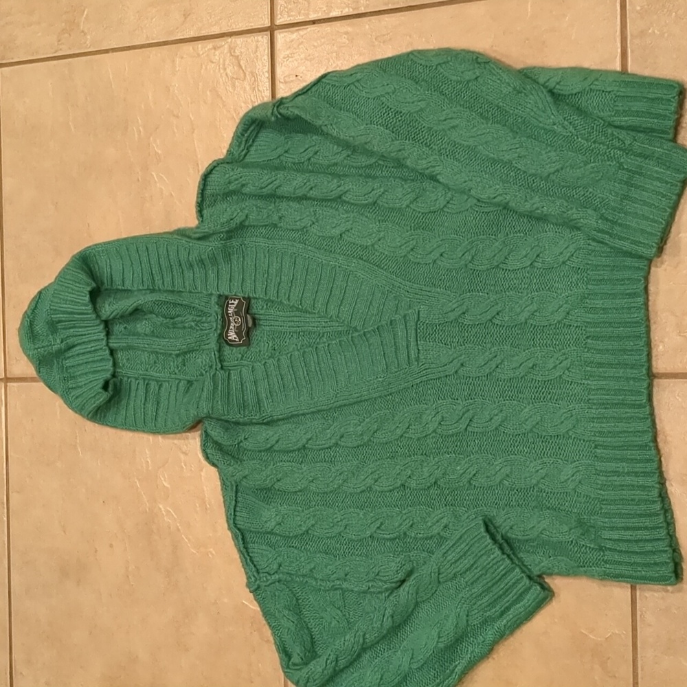 American Eagle Cable Knit Hooded Sweater Size XS